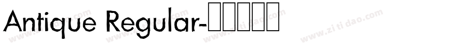 Antique Regular字体转换